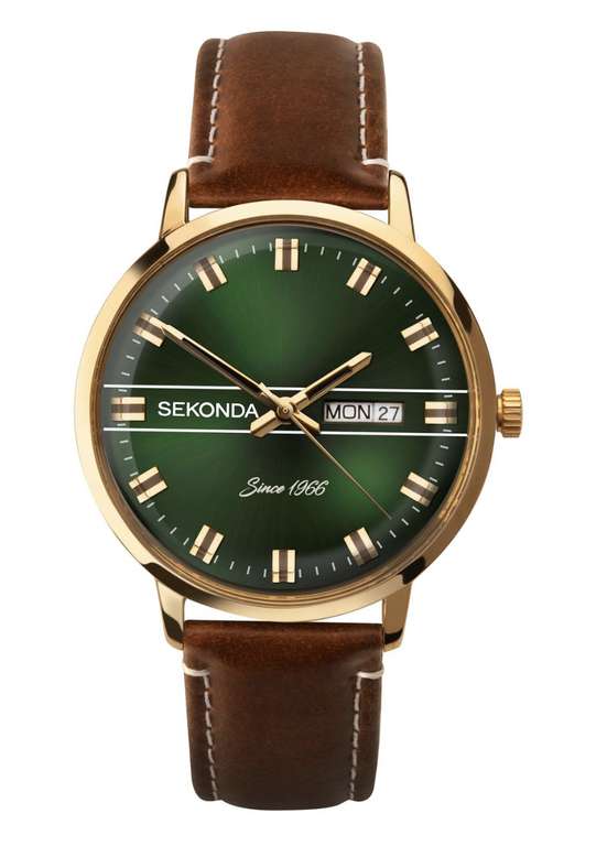 Sekonda 1948 Heritage Men's Brown Leather Strap Watch - £48.99 at checkout @ H Samuel