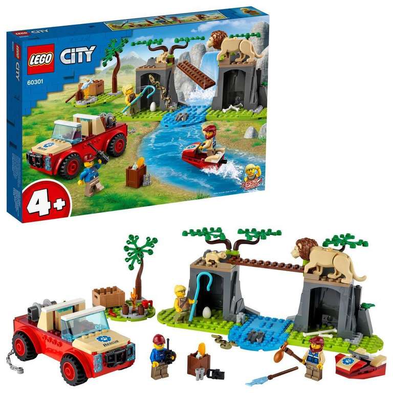 LEGO City 60301 Wildlife Rescue Off Roader Car Toy £14 at checkout (Free Click & Collect) @ ASDA George