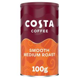 Costa Instant Coffee Smooth Medium Roast 100G (Clubcard Price)