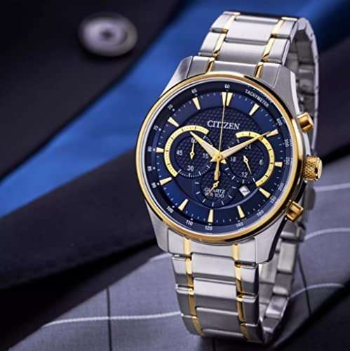 Citizen Chronograph Men's Two Tone Bracelet Watch - Sold by Amazon EU