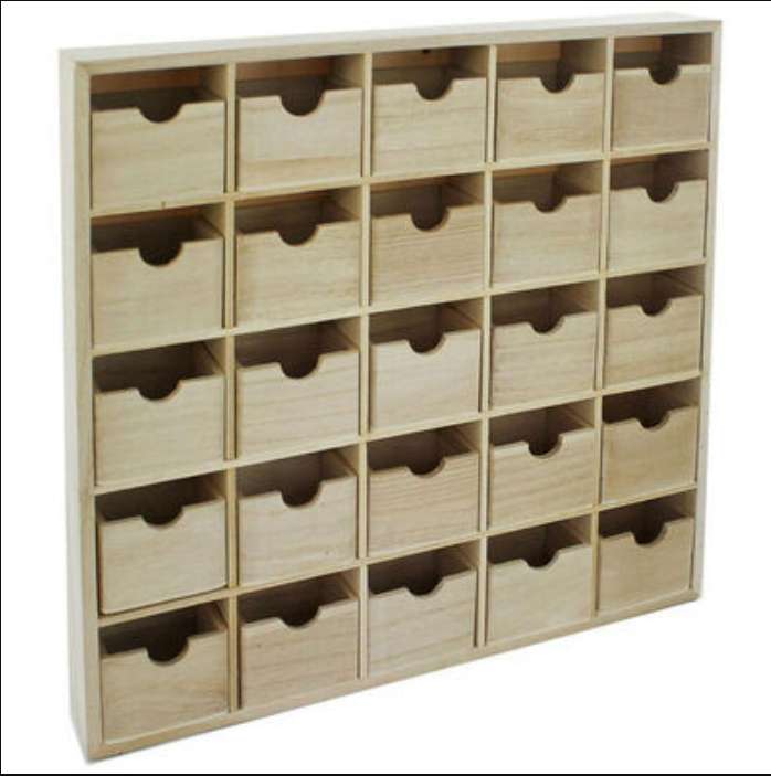 Wooden 25 Drawer Cabinet £15.30 with code [Click & Collect] Or 3 for £30.60 Delivered, @ The Works