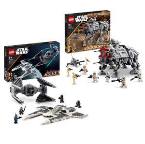 LEGO Star Wars 75348 Mandalorian Fighter vs TIE Interceptor £54 / 75337 AT-TE Walker Set £96