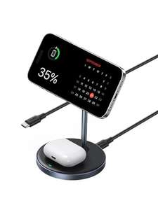 UGREEN Wireless Charger 2-in-1 Magnetic Magsafe Charger Stand + USB-C Cable (iPhone + Airpod simultaneous charging) w/voucher @ UGREEN Group