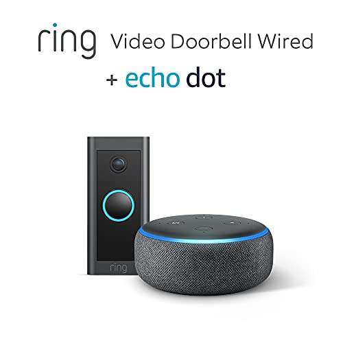 Ring Video Doorbell Wired by Amazon + Echo Dot (3rd Gen) £44.99 @ Amazon