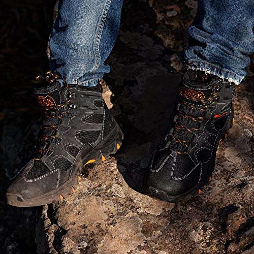 Jack Walker Mens Walking Leather Boots Lightweight Vent Breathable Hiking Trekking Shoes, Size 8 - £19.99 sold by Jack Walker @ Amazon