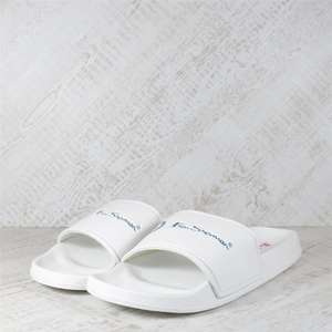 Mens Ben Sherman Target Slides - White (Sizes 7-11) - £9.39 Delivered with Code at Brand-X