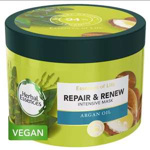 Herbal Essences Bio:Renew Hair Mask Argan Oil Repair, 450ml + Free Click & Collect (Stock at Selected Stores)