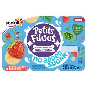 Petits Filous No Added Sugar Strawberry & Banana Fromage Frais 6x 47G £1.25 @ Morrisons