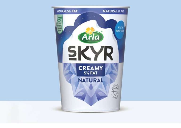 Free Arla Natural Skyr Creamy Pot with coupon (Redeem at Asda / Morrisons) via Arla Foods