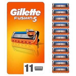 Gillette Fusion5 Razor Blades Men, Pack of 11 Razor Blade Refills with Precision Trimmer, 5 Anti-Friction Razor Blades - £14.62 S&S