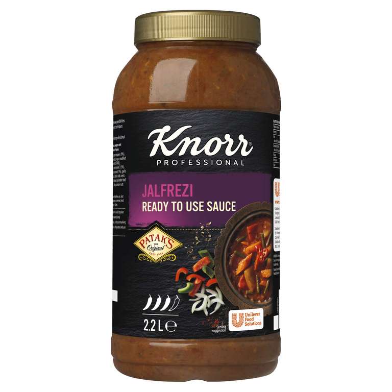 Knorr Patak's Jalfrezi Ready to Use Sauce, 2.2 Litre £6.49 Best before 15/09/22 @ Amazon Warehouse