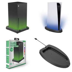 Venom Colour Change Xbox Series X or PS5 LED Stand + 3 Months Free Apple Services for New / Returning Customers - Free Click & Collect