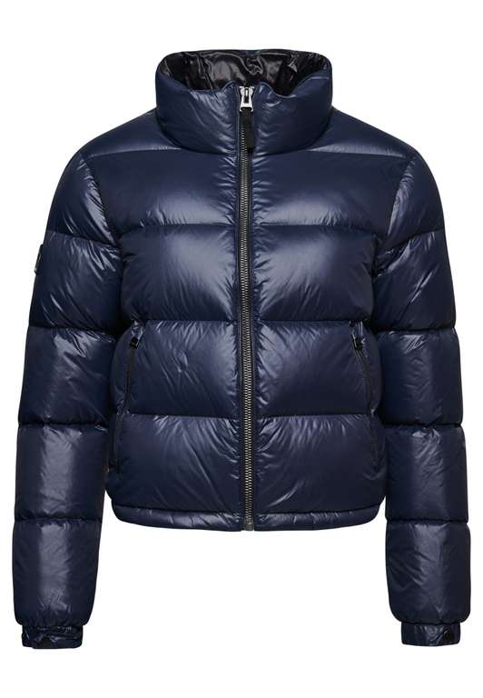Superdry Womens Luxe Alpine Down Padded Jacket Size 16 Navy £30 @ Superdry / eBay