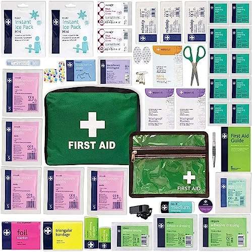 Lewis-Plast First Aid Kit Bag - 160 Piece Survival Kits - Safety Essentials - £16.97 @ Amazon