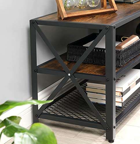 VASAGLE TV Stand With Shelves And Steel Frame - £59.99 (With £10 Voucher) - @ Amazon / Sold By Songmics