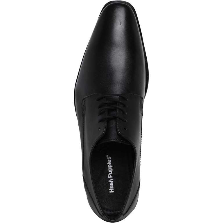 Hush Puppies Mens Ezra Plain Toe Shoes Black - £34.99 (+£4.99 Delivery) @ MandM Direct