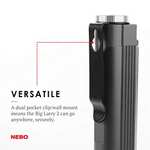 NEBO Magnetic NE6737 Big Larry 2 Pocket Work Light - Powerful LED Pen Inspection Flash Light, Black Torch £10.98 Amazon Prime Exclusive