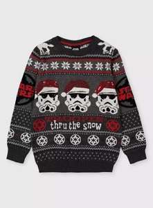 Star Wars Boys Christmas jumper (Ages 3-5) £4.20 / (Ages 6-9) £4.50 / (Ages 10-12) £4.80 / (Ages 13) £5.10 Free Click & Collect @ Argos