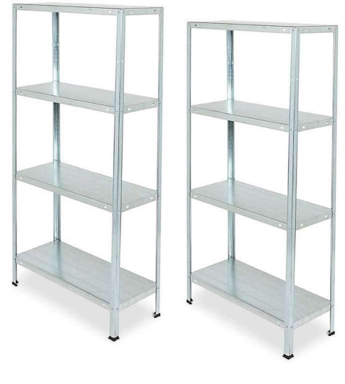 2 x Steel Garage Shelving unit, 4 shelf (H)1400mm (W)700mm - £35 at checkout (Effectively £17.50 each) Free Click & Collect @ B&Q