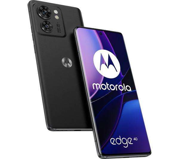 MOTOROLA Edge 40 256GB 5G Smartphone, Nebula Green, Ink Blue, Black + Free 300GB Voxi Data Sim (1 Month) Free Collection