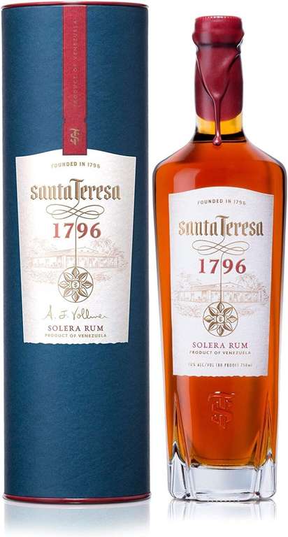 Santa Teresa 1796 Venezuelan Solera Rum 40% ABV 70cl - £40.79/£36.71 with Subscribe and Save @ Amazon