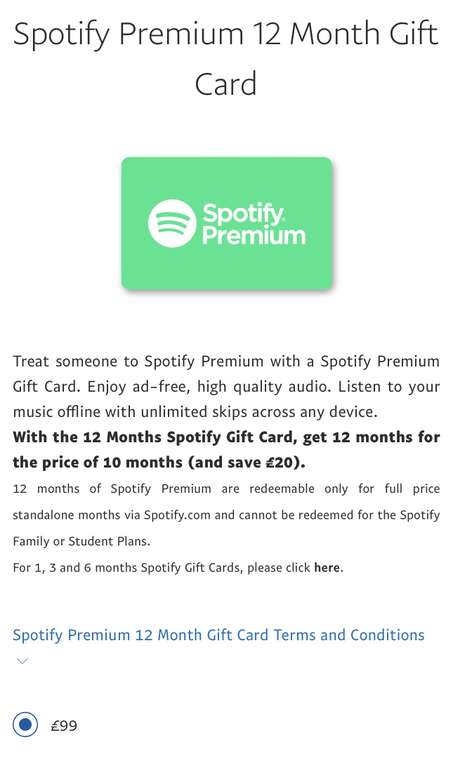 Spotify Premium 12 Months