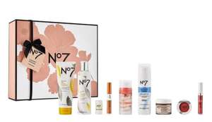 No7 Luxury Spring Skincare & Make-up Collection 9 Piece Gift Set freebie bundle - at checkout (+ 2 freebies - eye palette & velvet pouch)