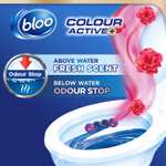 Bloo Colour Active Toilet Rim Block Fresh Flowers - 12 x rimblocks S&S £13.77