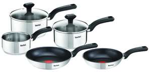 Tefal 5 Piece, Comfort Max, Stainless Steel, Pots and Pans, Induction Set, Silver £61.99 @ Amazon