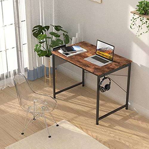 HOMIDEC Writing Computer Desk, Office Work Desk for student and worker, Laptop Table with Storage Bag - £40.99 with voucher @ Manoment / FBA