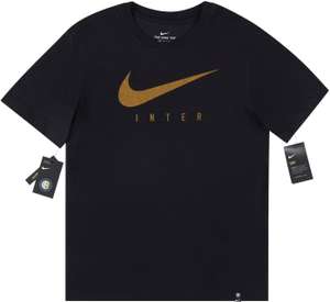 NIKE Men's Inter Milan Nike Dry Tee Training Ground T-Shirt, In S Or L, Sold By Classic Football Shirts|FBA