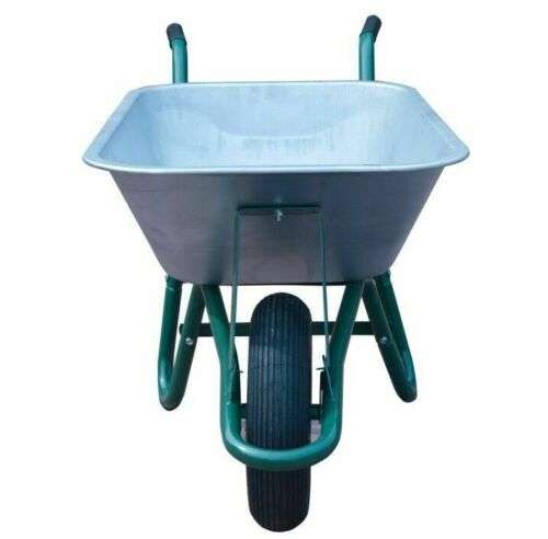 Neo 85L Wheelbarrow Galvanised with Pneumatic Tyre- Sold By Neo Direct with code