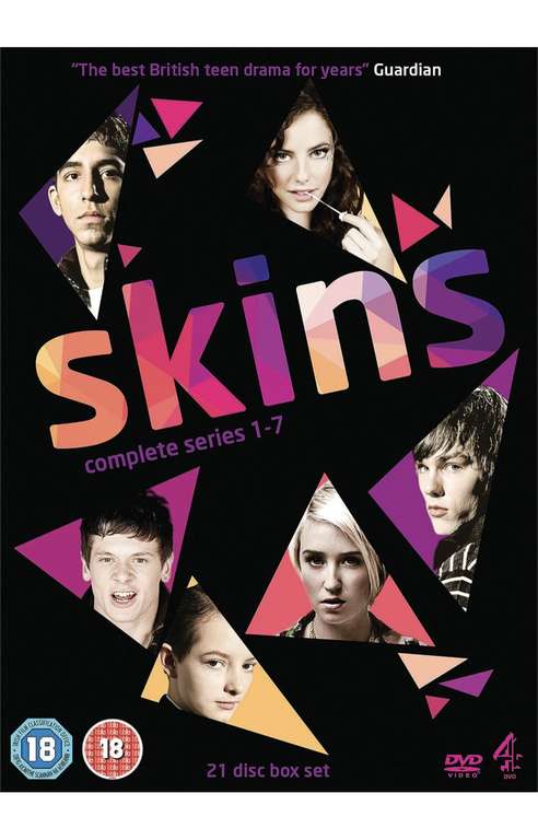 Skins - Complete Series 1-7 DVD (used) with free C&C