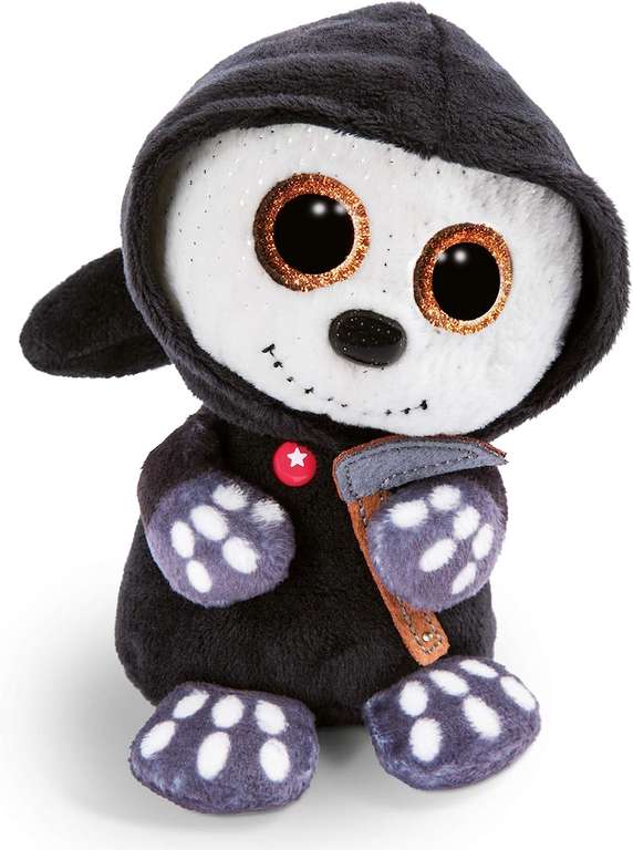 Nici 46305 GLUBSCHIS Cuddly Soft Toy Scary Harvester Sanit, Black