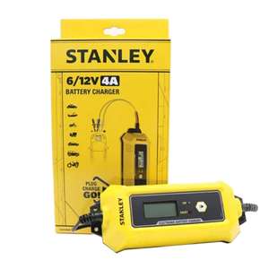 Stanley Smart Battery Charger - Plug Charge GO! (6-12V 4A) with code - sold by TJC Shop (5% TCB)