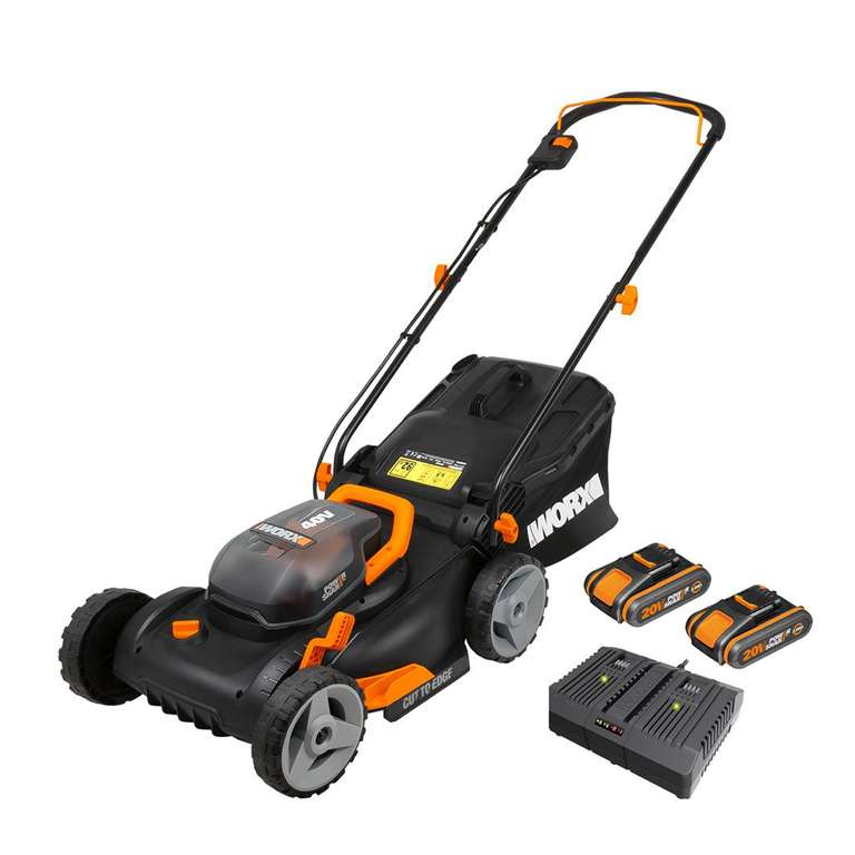 Worx 40cm Cordless Lawn Mower With 2x 4.0Ah Batteries& 2 Port Charger - £151.99 Delivered Using Code @ Worx / eBay (UK Mainland)
