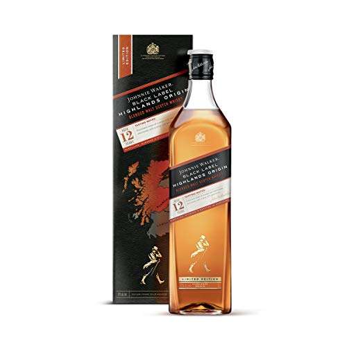 Johnnie Walker Black Label Blended Scotch Whisky Limited Edition Speyside Origin, 1 Litre- £22.50 @ Amazon Fresh (Limited Locations)