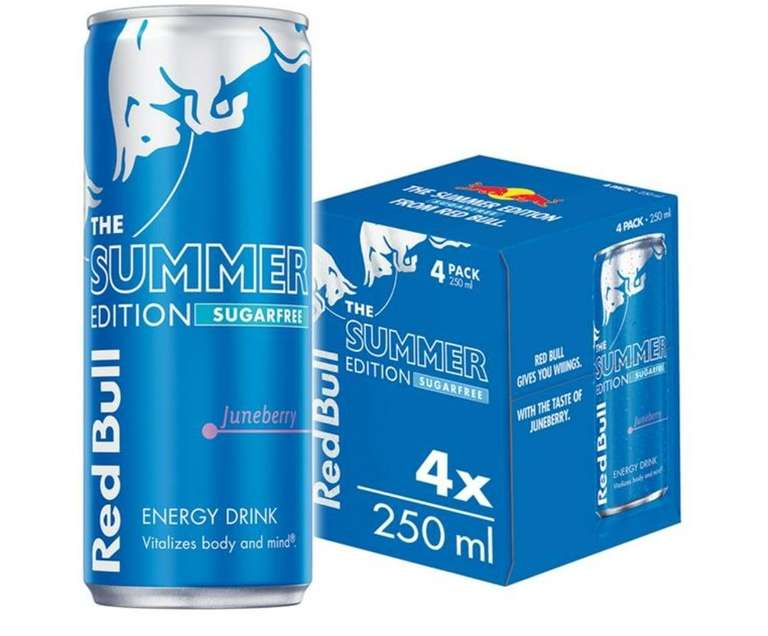 Red Bull Sugar Free Energy Drink, 5 Special Editions 250ml x4 - Nectar Price