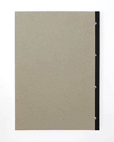 Silvine 160 Page A4 Refill Pad, Side Bound and Punched 4 Holes. Ruled 8mm Feint with Margin