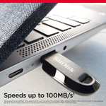 SanDisk 128GB Ultra Curve USB 3.2 Flash Drive Black up to 100 MB/s