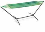 Livarno 200cm x 100cm Hammock with Stand. Includes storage bag with carry straps - instore Chester