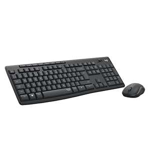 Logitech MK295 Silent Wireless Mouse & Keyboard Combo with Silent Touch Technology, Advanced Optical Tracking, QWERTY UK English Layout
