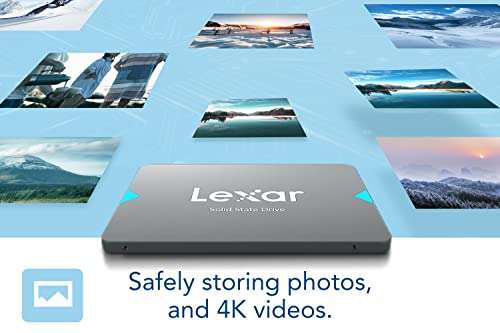 Lexar NQ100 2.5” SATA III (6Gb/s) 480GB SSD £26.99 @ Amazon