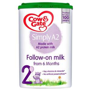 Cow & Gate Simply A2 2 Follow On Baby Milk Formula £1 at Boots Lewisham