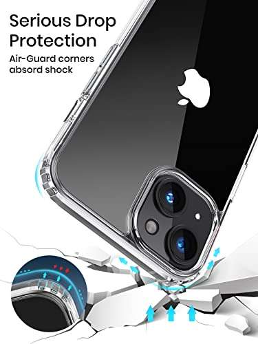TOPK Shockproof Clear Compatible with iPhone 14 Case - £1.99 / 14 Pro - £1.99 / 14 Plus - £1.99 With Coupon @ TOPKDirect / Amazon
