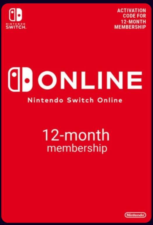 Nintendo Switch Online 12 Month (365 Day) Membership Switch (EU & UK) £13.49 @ CDKeys