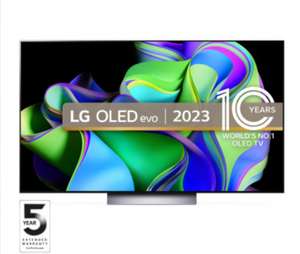 LG OLED65C36LC 65" C3 4K 120Hz OLED TV + 5 Year Warranty + £100 Prepaid Mastercard (Effectively £1069) With Code
