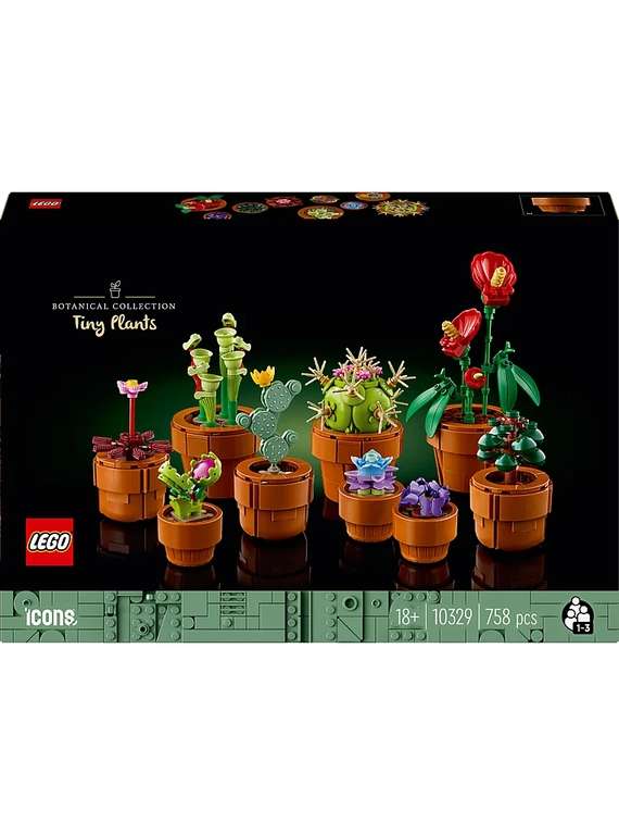 LEGO Icons Tiny Plants Flowers Botanical Set 10329 (Checkout Price) - Free click and collect