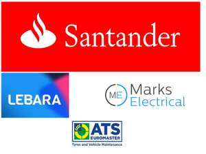 Get £10 Cashback with Lebara / 7% cashback with ATS Euromaster / 5% Cashback with Marks Electrical (Account Specific) @ Santander