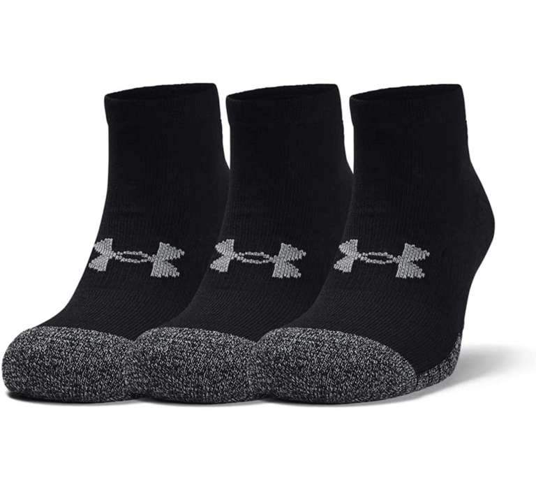 Under Armour Unisex Heatgear Trainer Socks, Cushioned Low Cut size M £3.99 @ Amazon